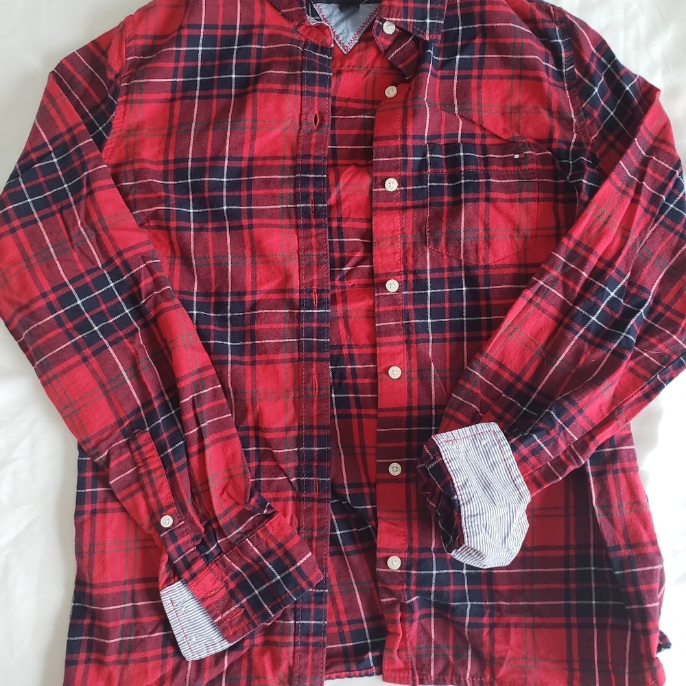 Tommy Hilfiger plaid long sleeve